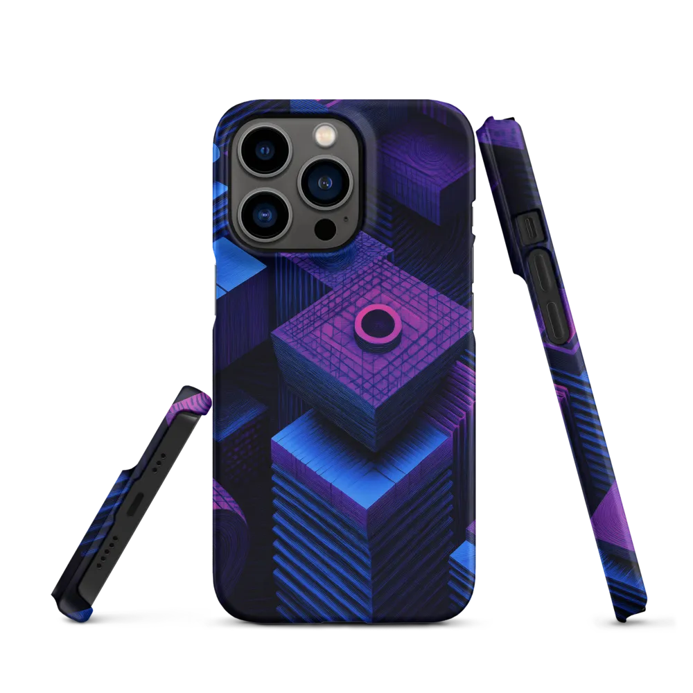 Geometric Dreams in Blue and Purple