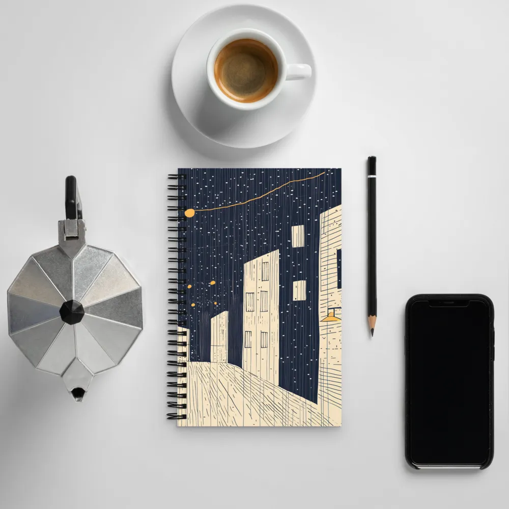 Under the Starry Canvas | Spiral Notebook