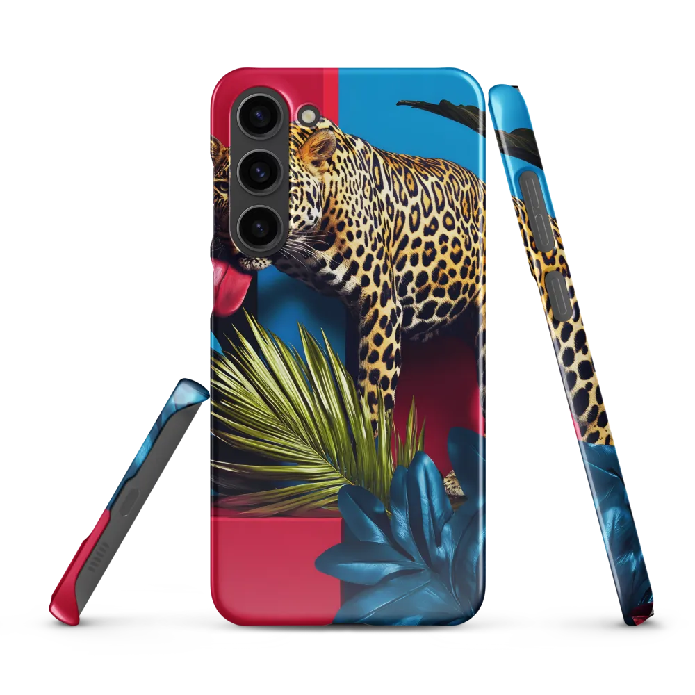 Playful Leopard in Vibrant Paradise