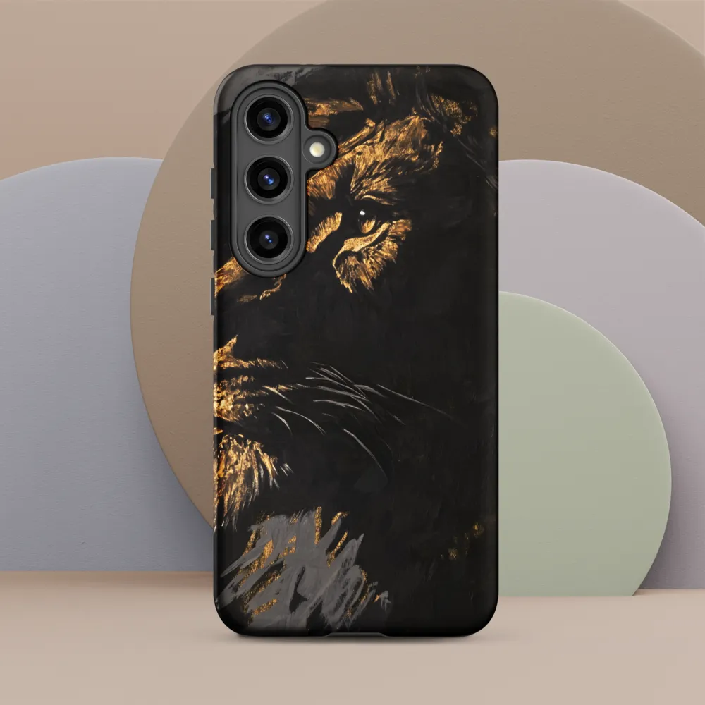 Majestic Gaze: The Golden Lion