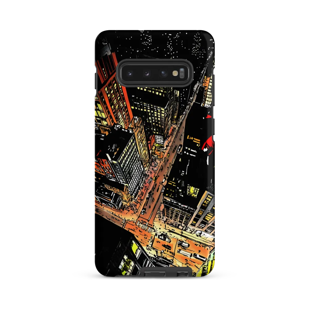 Urban Nightscape: A Bird's-eye View