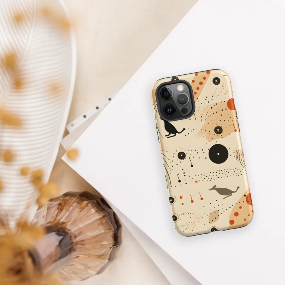 Playful Patterns in Earth Tones | Phone Case |  12 Pro Max | Tough Case | Matte