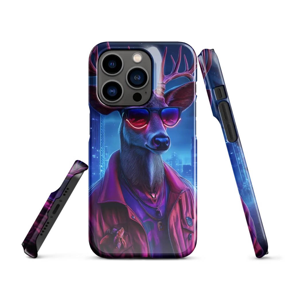 Urban Serenade: The Cool Deer | Phone Case |  14 Pro | Snap Case | Glossy