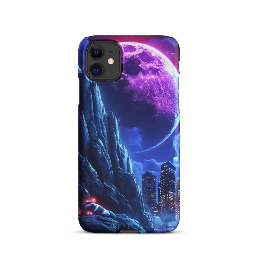 Magenta Moon Over Neon City