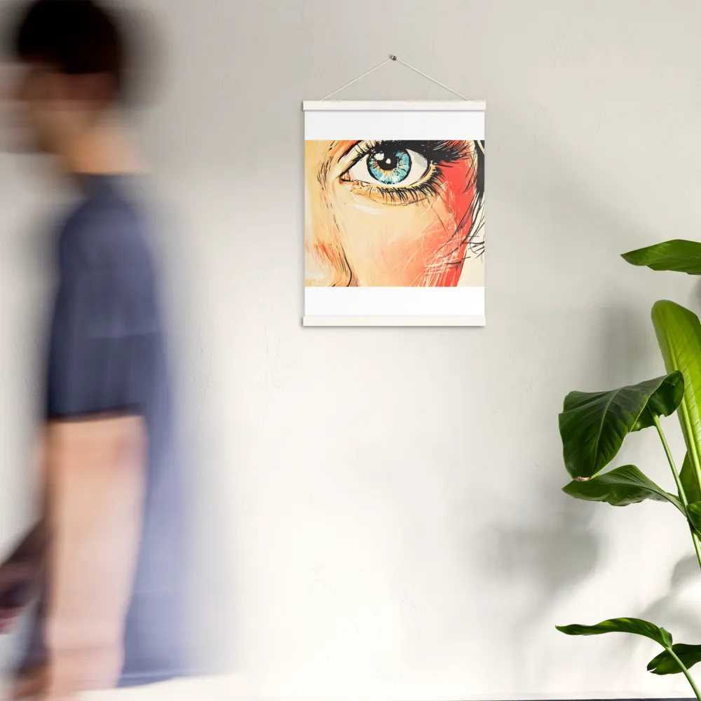 Gaze of Emotion | Poster With White Wood Hanger | 16″×20″