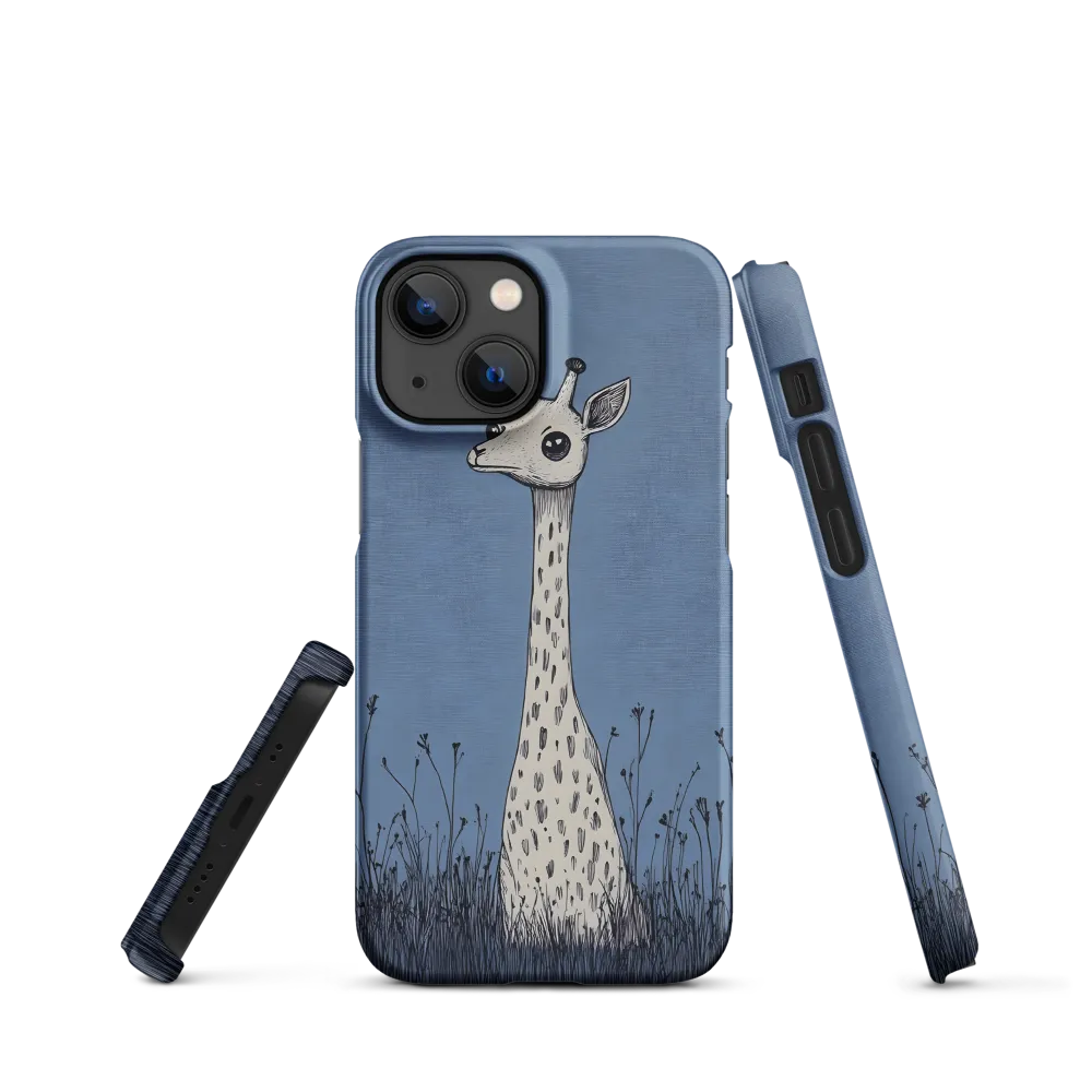 Whimsical Giraffe in Blue