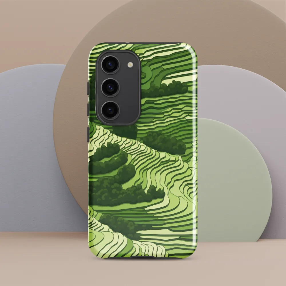 Waves of Green: An Abstract Landscape
