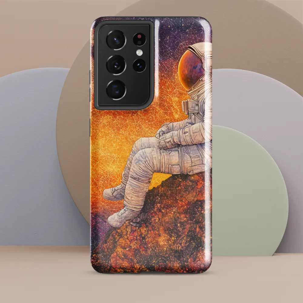 Cosmic Contemplation | Phone Case |  S21 Ultra | Tough Case | Glossy