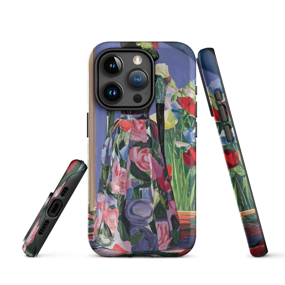 Floral Tapestry: Mannequin with Painterly Print