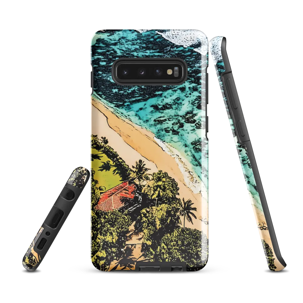 Aerial Serenity: Coastal Escape | Phone Case |  S10 Plus | Tough Case | Glossy