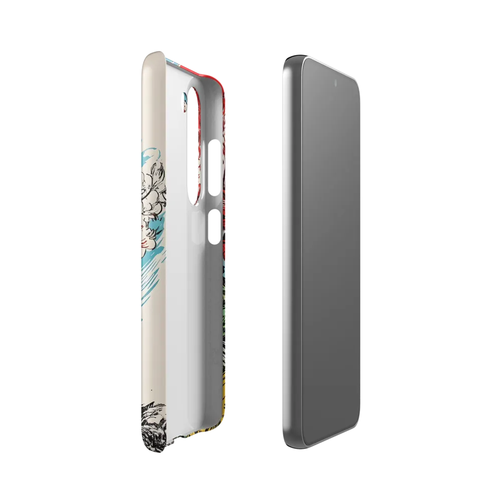 Floral Symphony in Bold Colors | Phone Case |  S23 | Snap Case | Matte