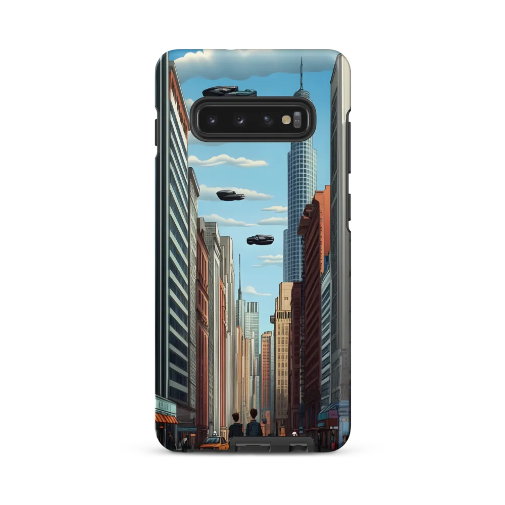 Futuristic Stroll through the Urban Skyline