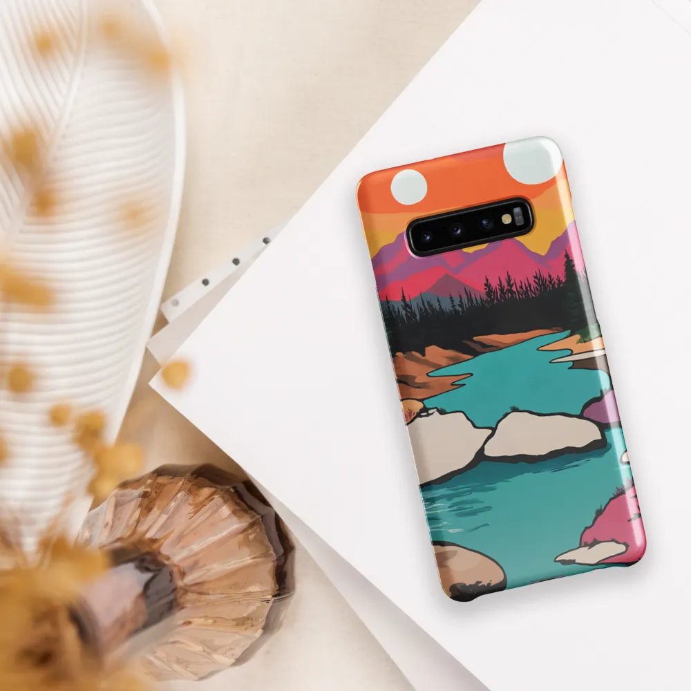 Dual Suns Over Serene Waters | Phone Case |  S10 Plus | Snap Case | Glossy