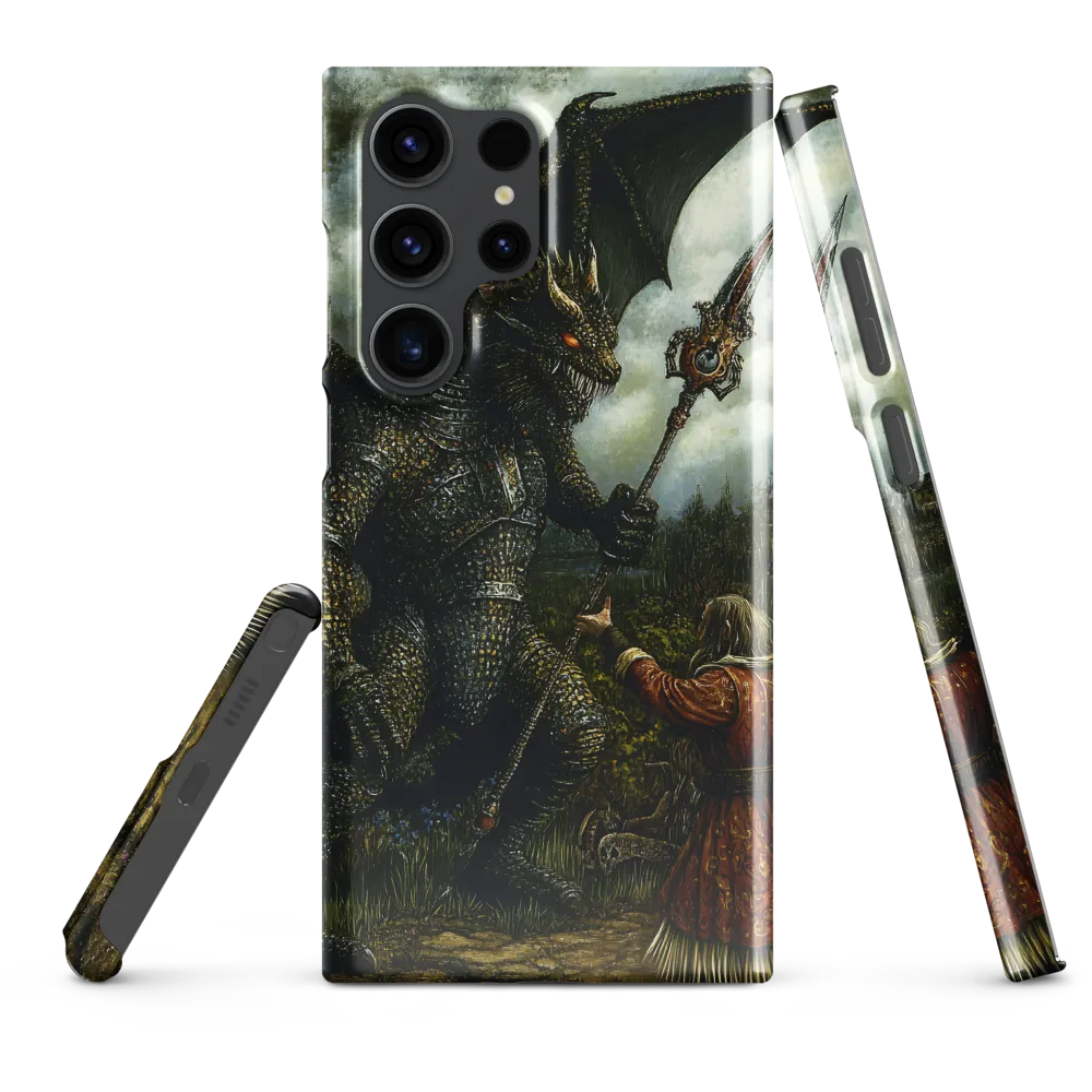 The Confrontation: Dragon vs. Wizard | Phone Case |  S23 Ultra | Snap Case | Glossy