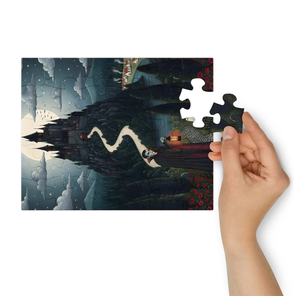 Vampire's Lantern 
 Jigsaw Puzzle in Tin Box