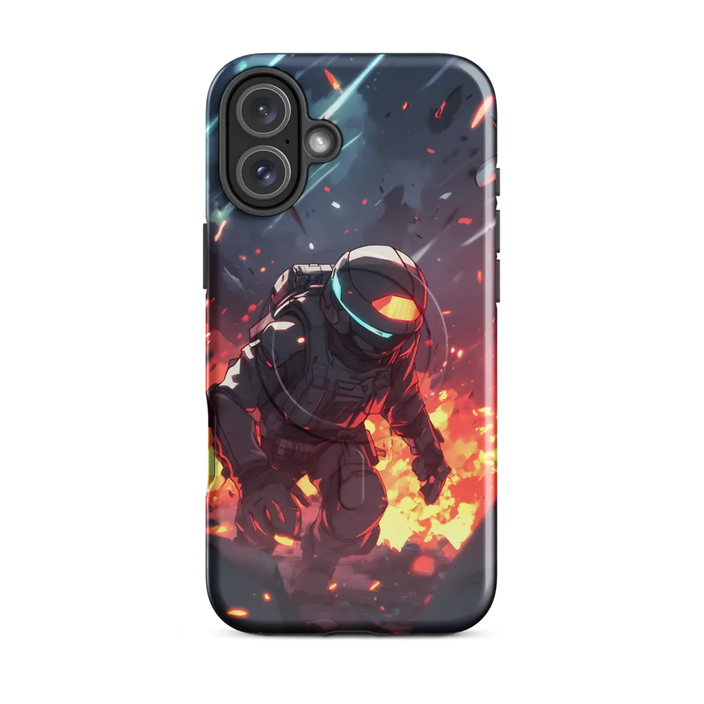 Astronaut Amidst Chaos