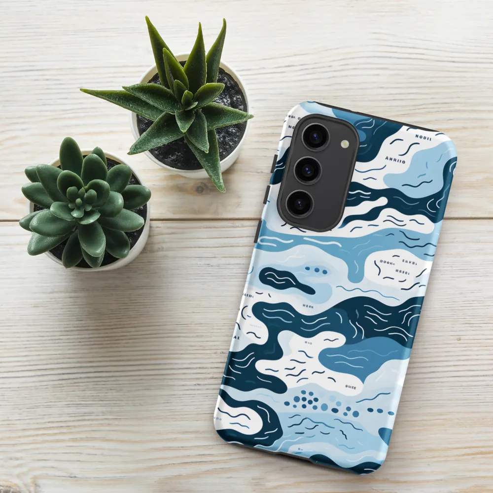 Flowing Waters: An Abstract Journey | Phone Case |  S23 Plus | Tough Case | Matte
