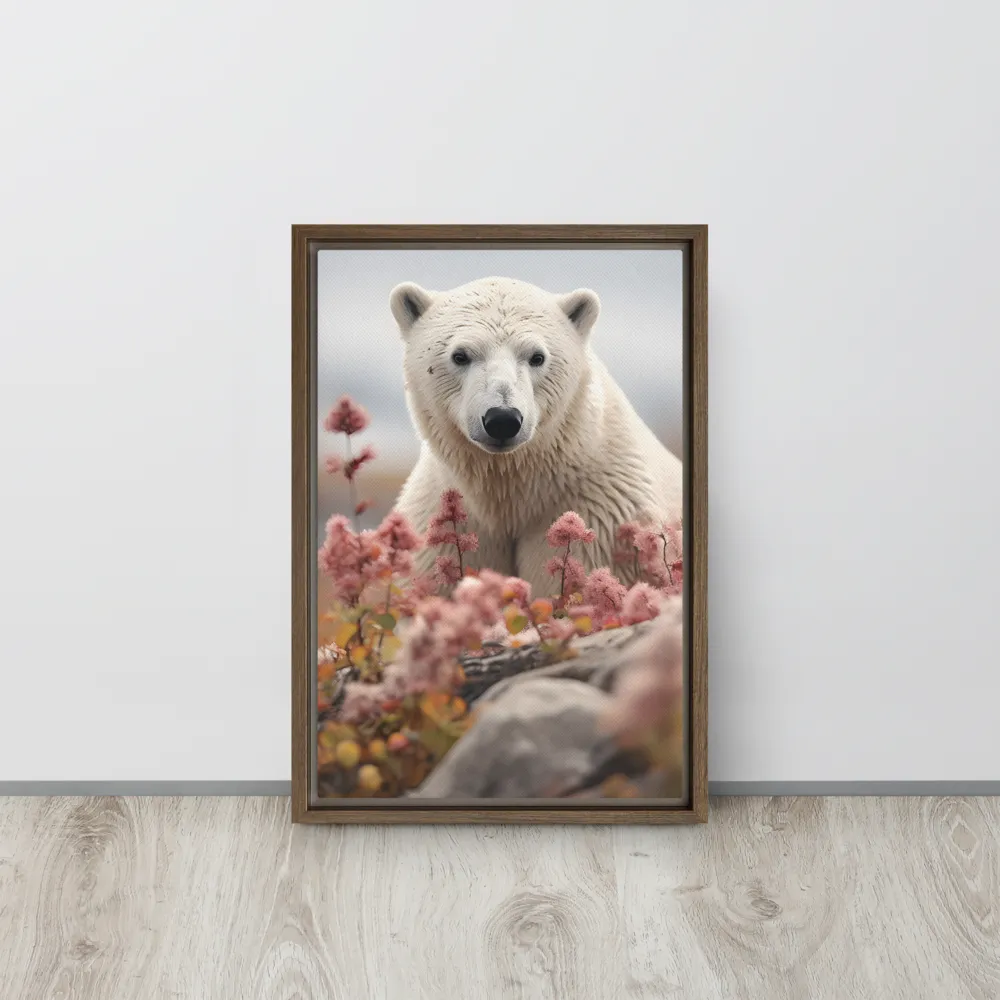 Curiosity Among Blooms: The Polar Bear