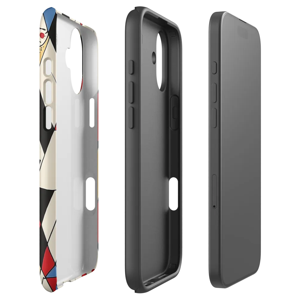 Dynamic Geometric Symphony | Phone Case |  16 Plus | Tough Case | Matte