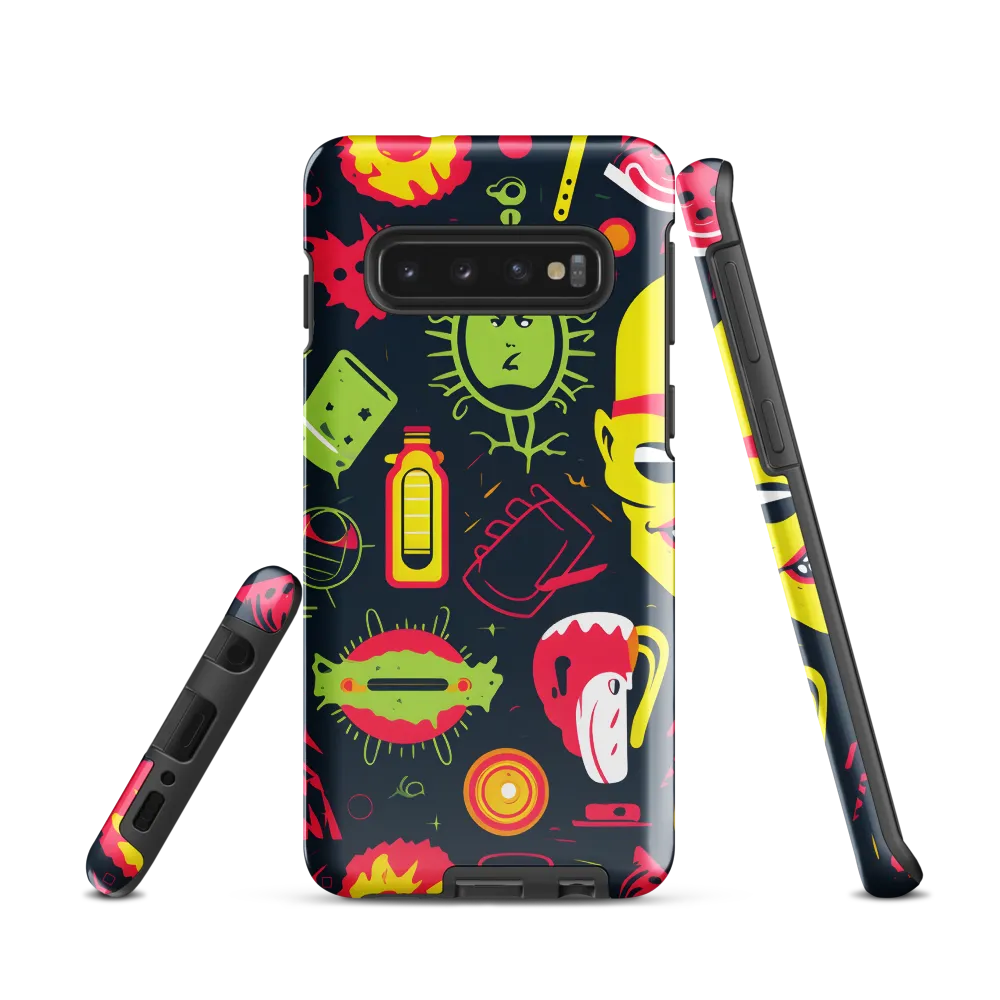 Neon Revelry: A Quirky Exploration of Modern Pop Art