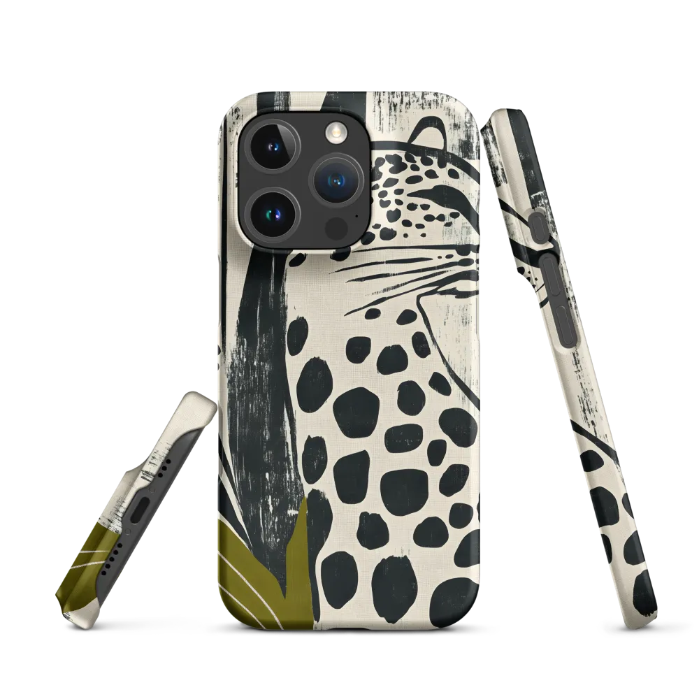 Leopard in Silhouette: A Modern Appeal | Phone Case |  16 Pro | Snap Case | Matte