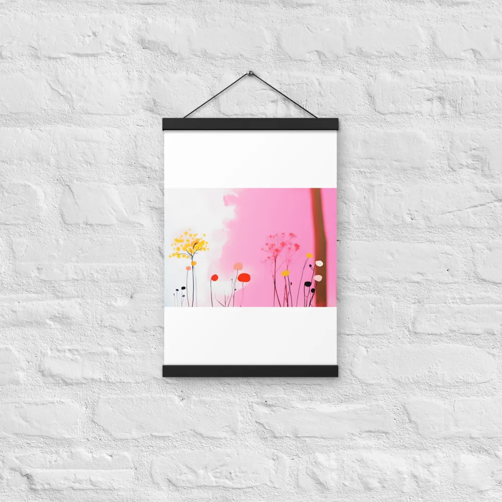 Whispers of a Surreal Bloom | Poster With Black Wood Hanger | 12″×18″