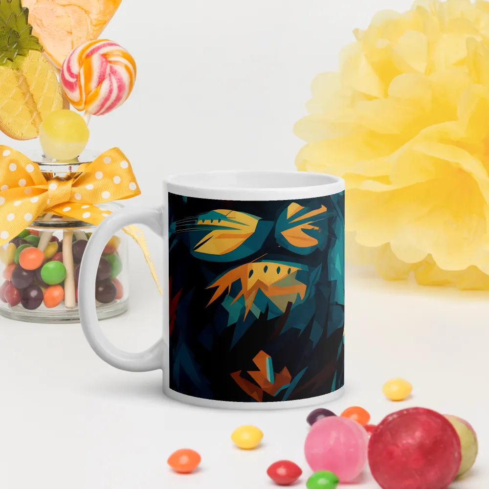 Wild Fusion: The Abstract Wolf | Mugs | Multiple Sizes & Colors