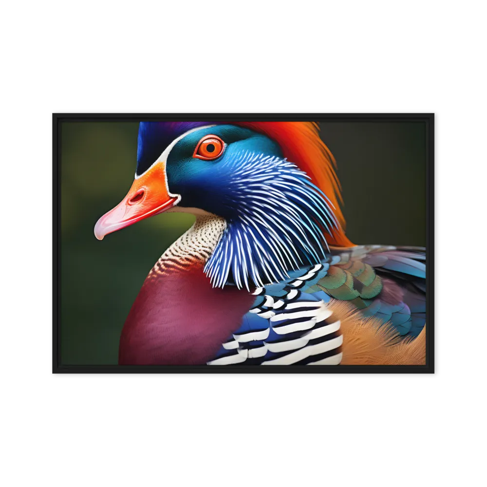 The Majestic Mandarin | Canvas with Black Frame | 24″×36″