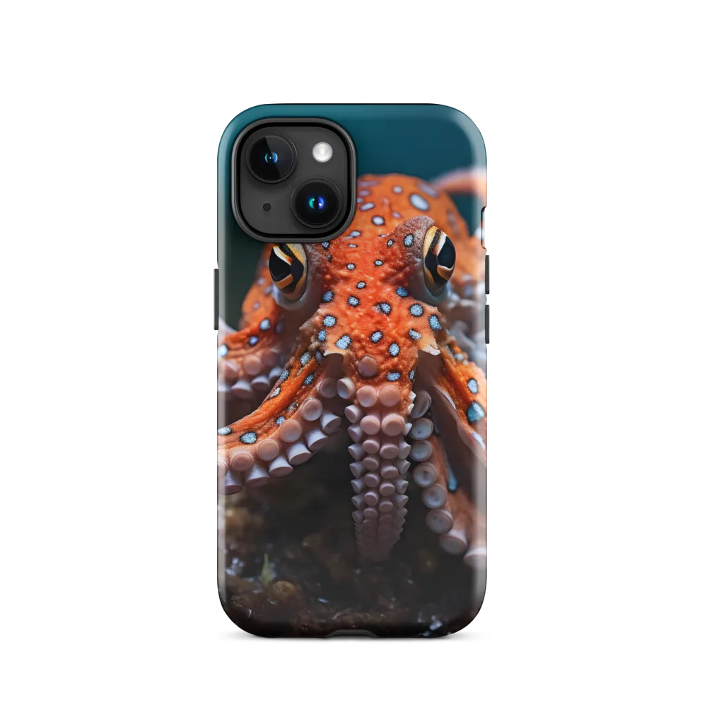 Curiosity of the Deep: The Orange Octopus | Phone Case |  15 | Tough Case | Glossy