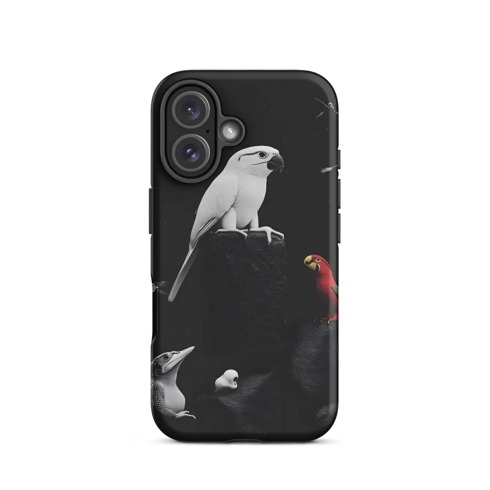 Harmony in Monochrome: A Surreal Assembly of Nature | Phone Case