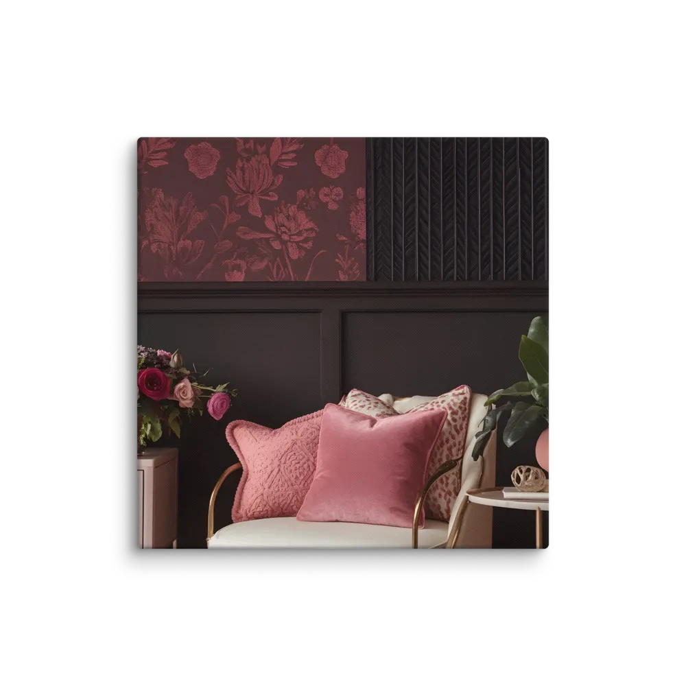 Elegance in Contrast: A Modern Interior Design | Canvas | 18″×18″