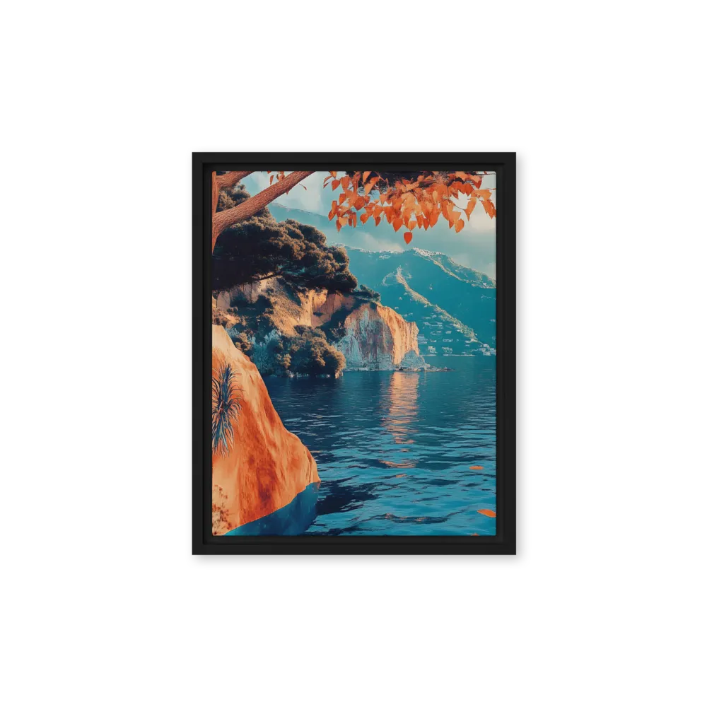 Elysian Waterscape | Canvas with Black Frame | 11″×14″