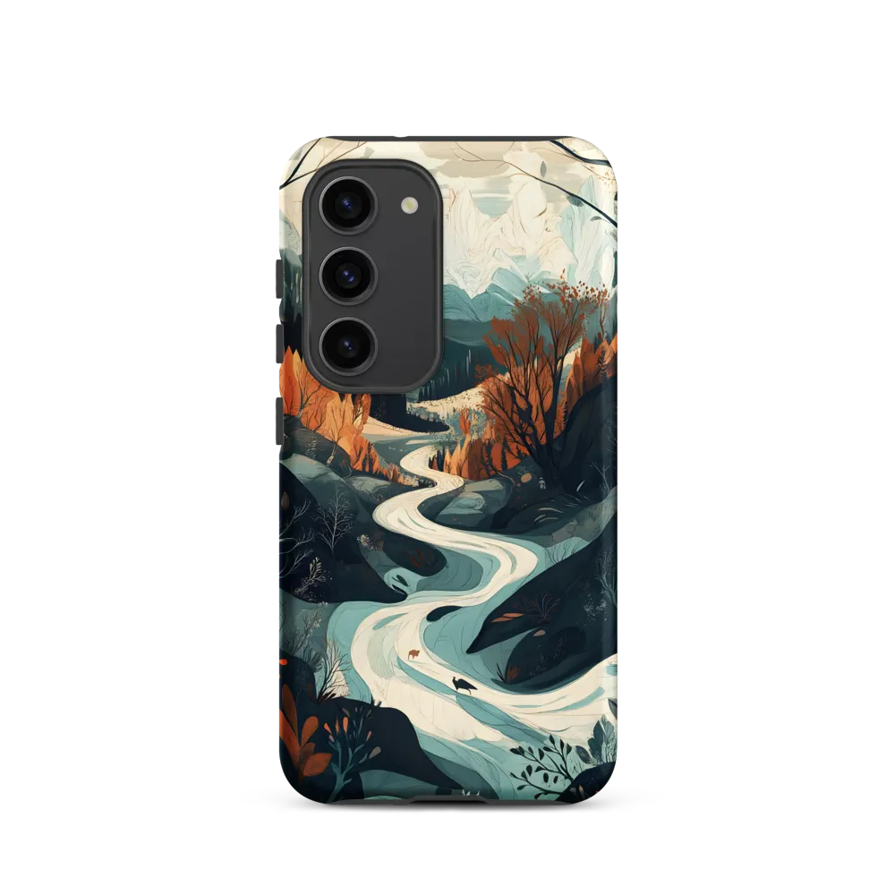 Winding Serenity: A Digital Landscape