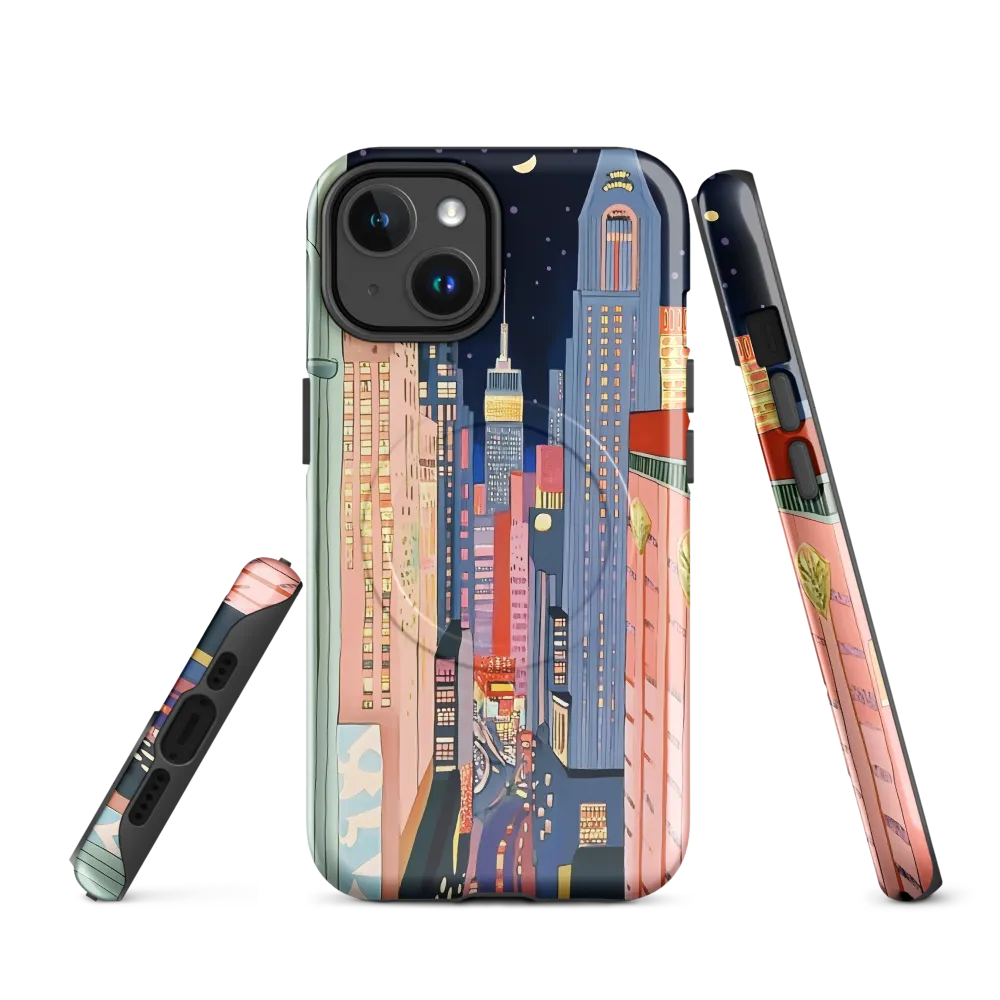 Urban Dreamscape: A Pop Art Night | Phone Case |  14 | MagSafe® Tough Case | Glossy