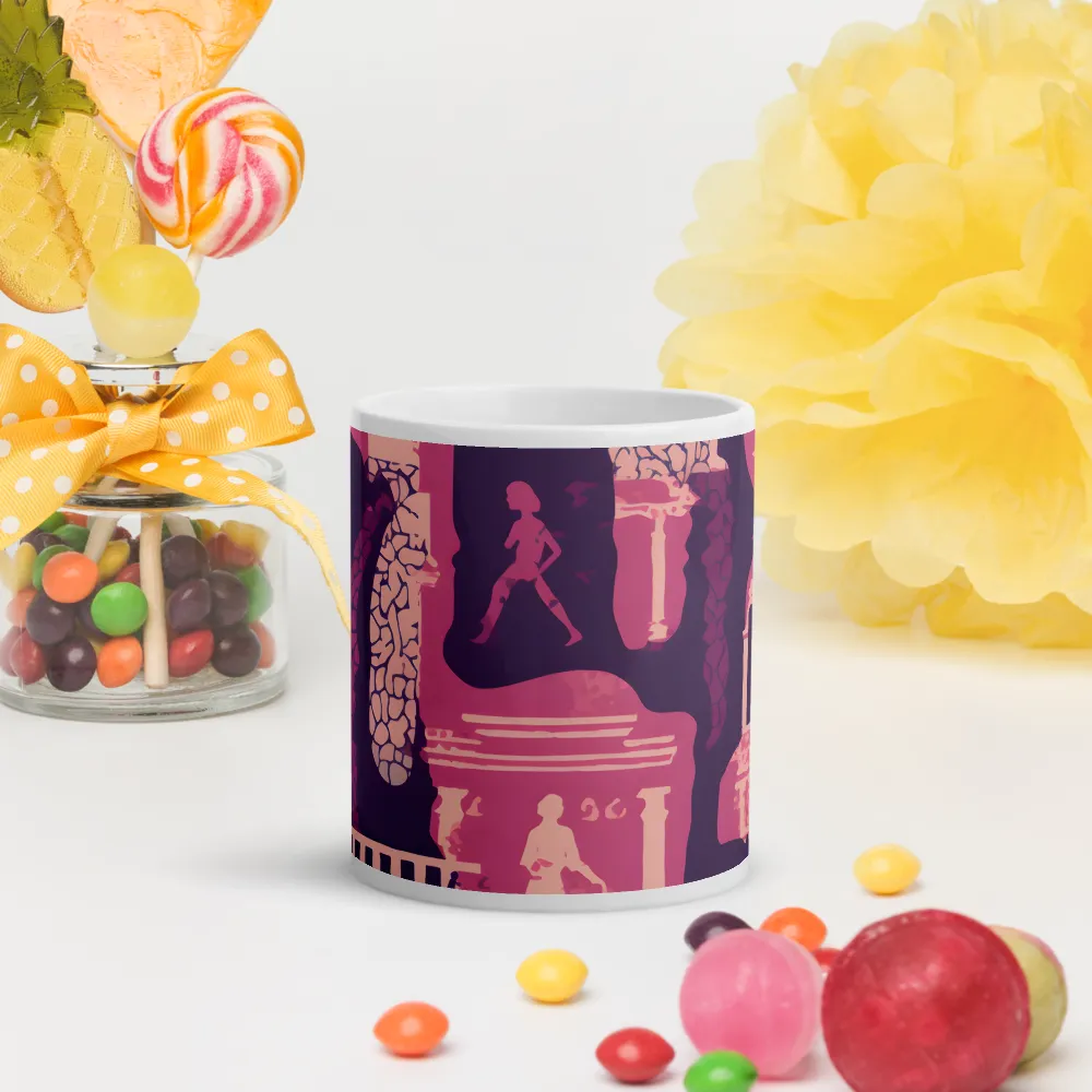 Whimsical Interplay of Figures and Architecture | Mugs | Multiple Sizes & Colors