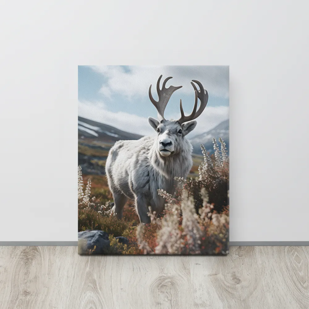 Majestic Harmony: The Reindeer in Nature | Canvas | 16″×20″
