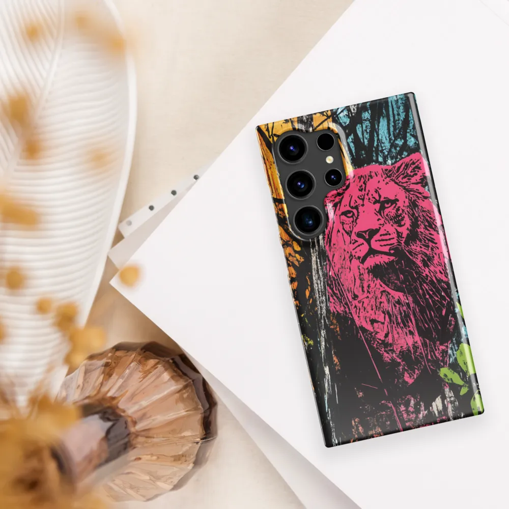 Fierce Vibrance: The Pink Lion
