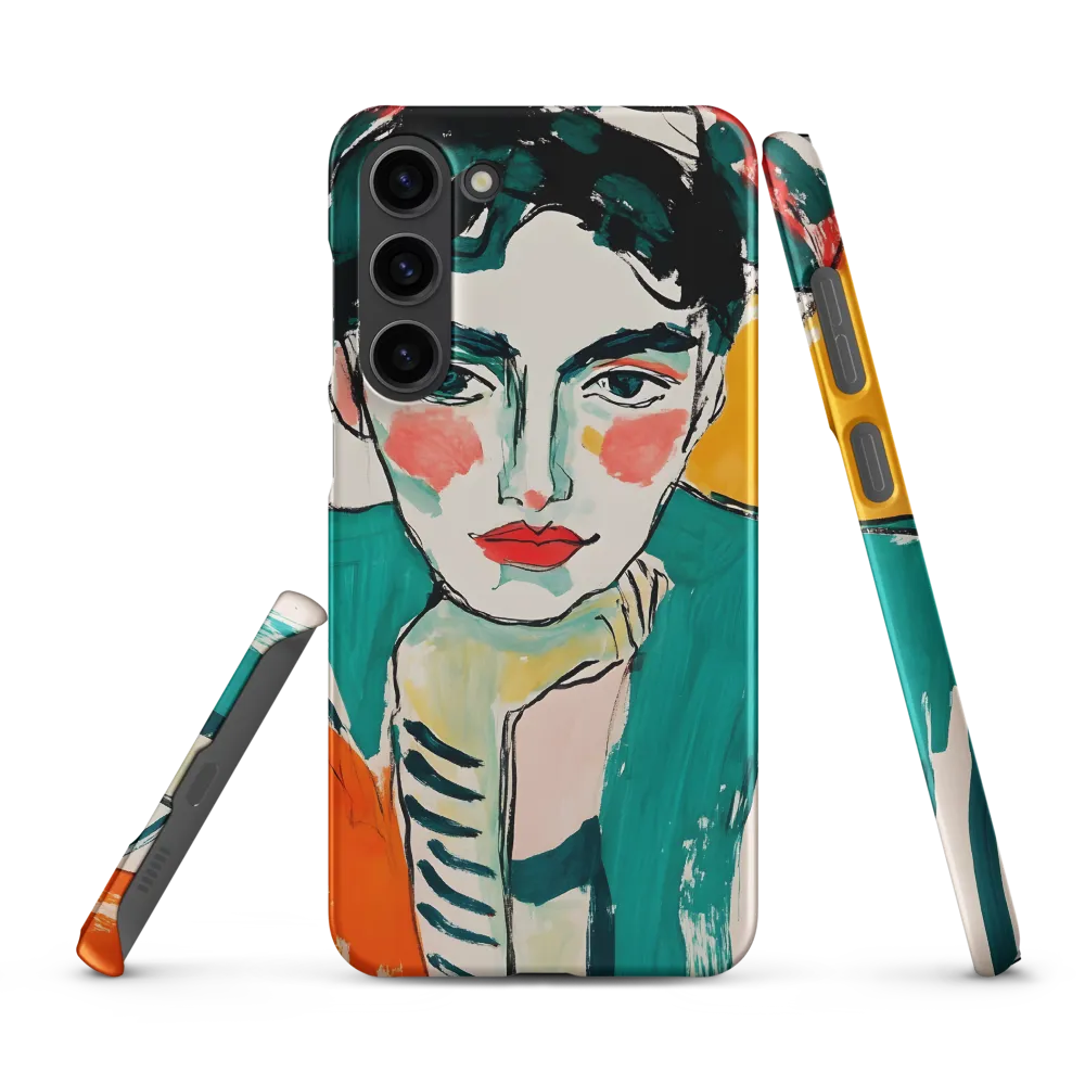 Contemplative Portrait in Bold Hues