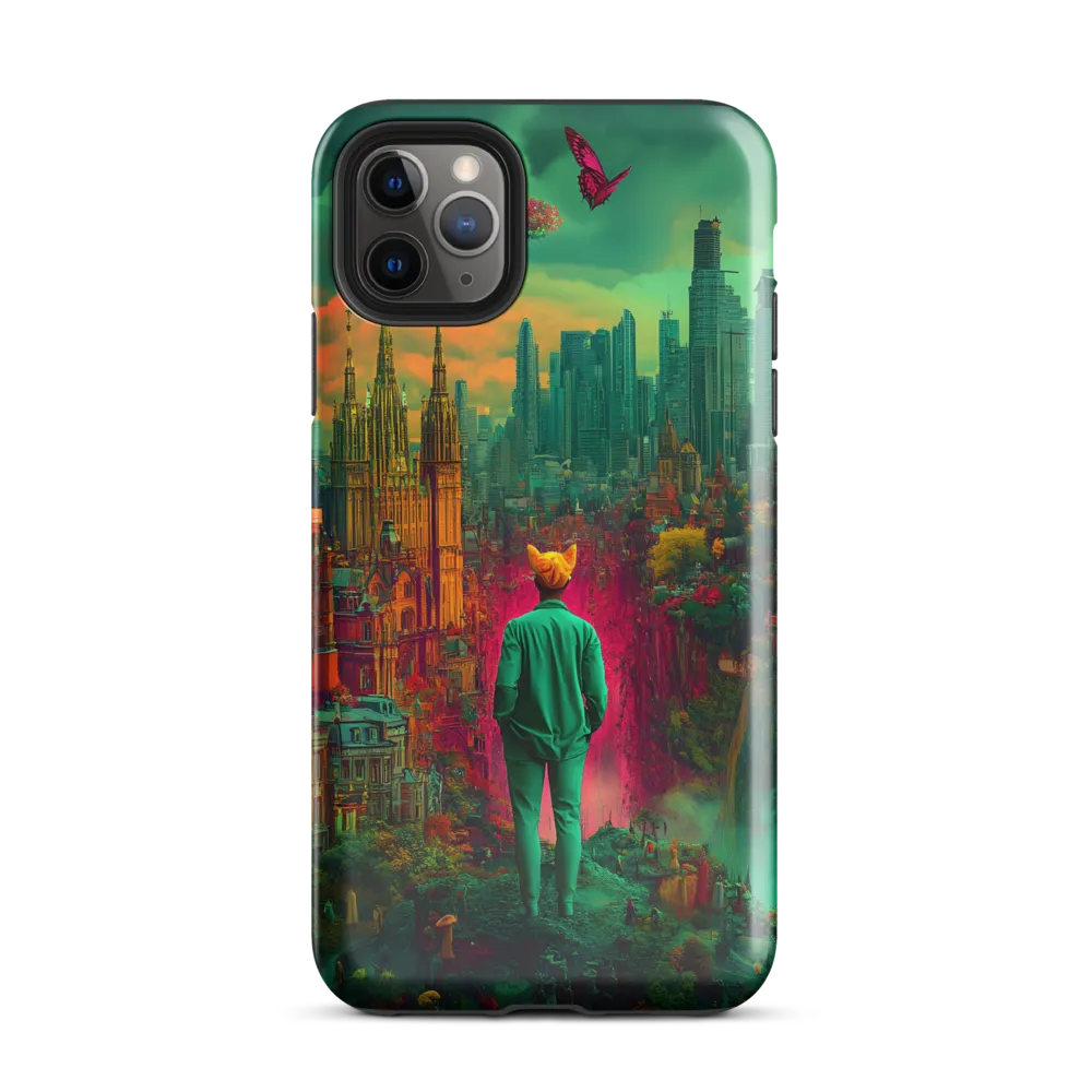 Journey Through a Surreal Cityscape | Phone Case |  11 Pro Max | Tough Case | Glossy