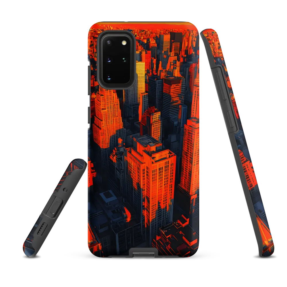 Urban Dawn: A Digital Ode to Skyscrapers | Phone Case |  S20 Plus | Tough Case | Matte