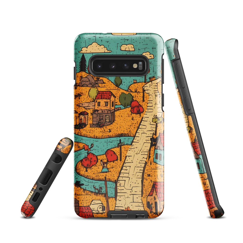 Whimsical Village Landscape