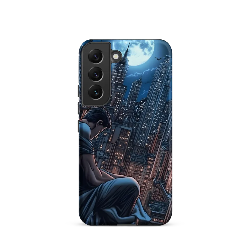 Reflections of a City Under the Moon | Phone Case |  S22 | Tough Case | Matte