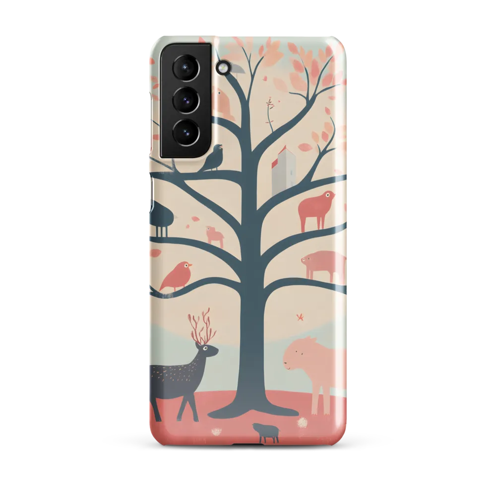 Whimsical Tree with Playful Creatures