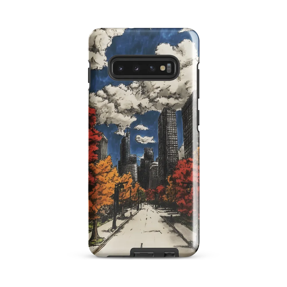 Autumn Serenity in the City | Phone Case |  S10 Plus | Tough Case | Glossy