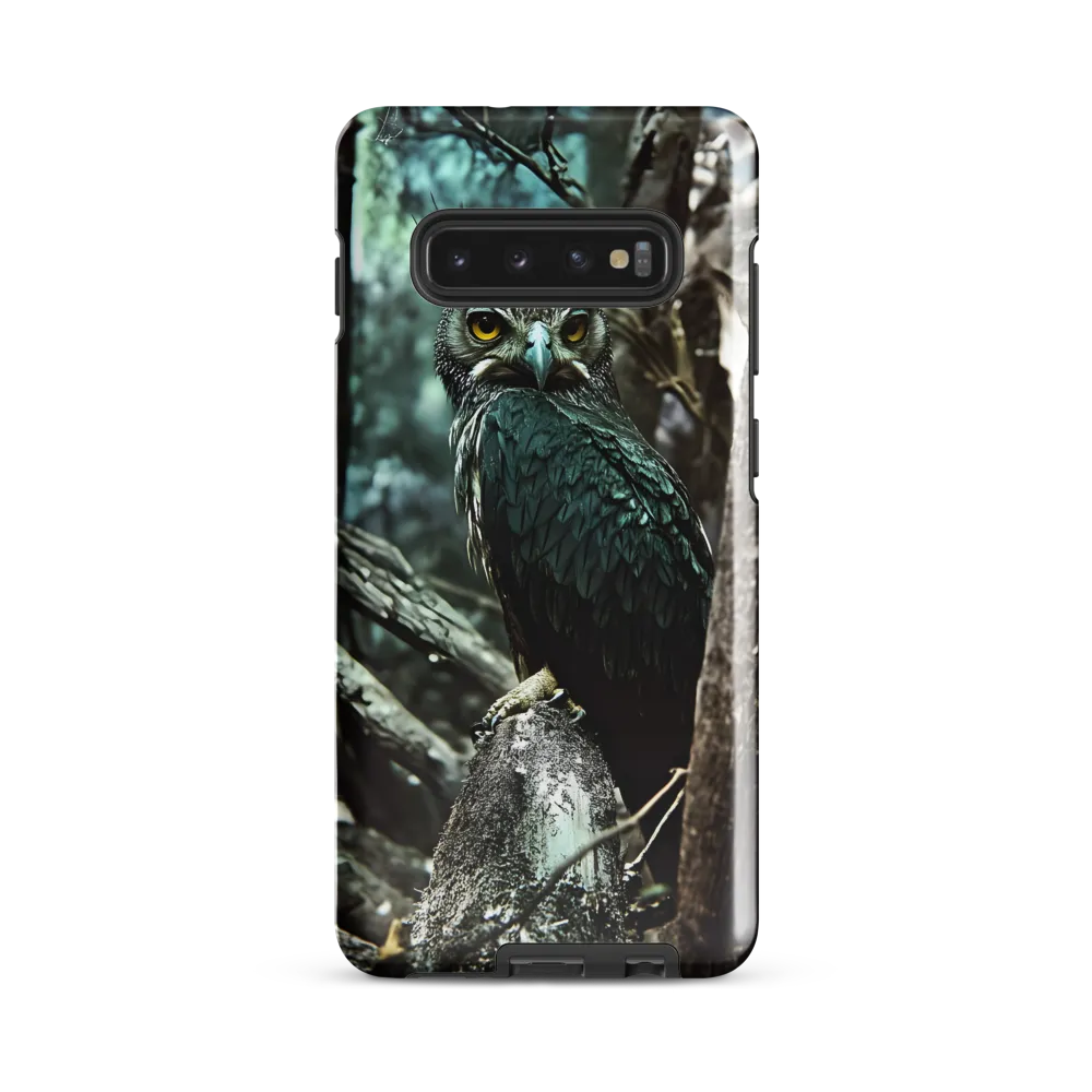 Whispers of the Forest: The Owl's Vigil | Phone Case |  S10 Plus | Tough Case | Glossy