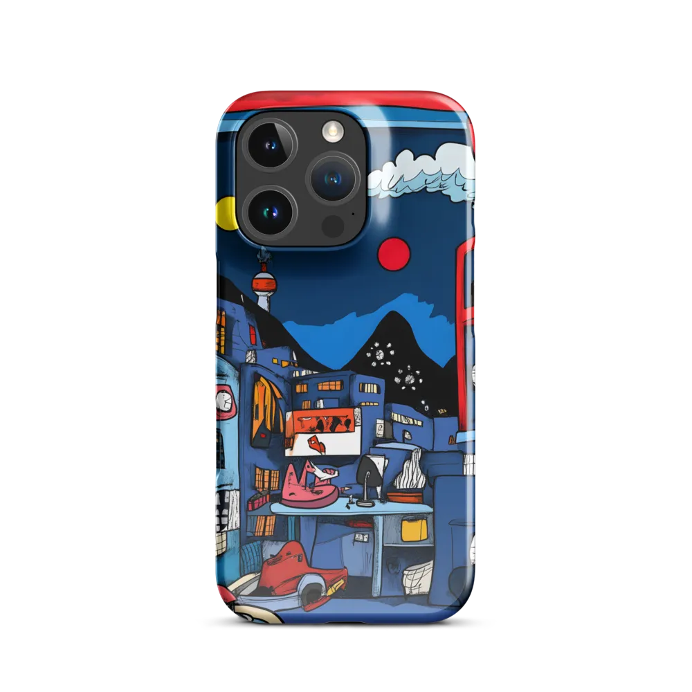 Whimsical Cityscape at Night