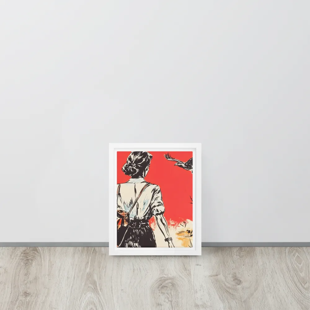 Journey Beyond the Horizon | Canvas with White Frame | 8″×10″