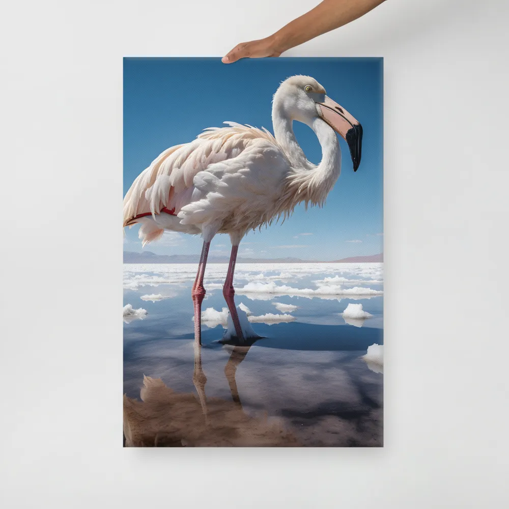 Graceful Solitude of a Flamingo