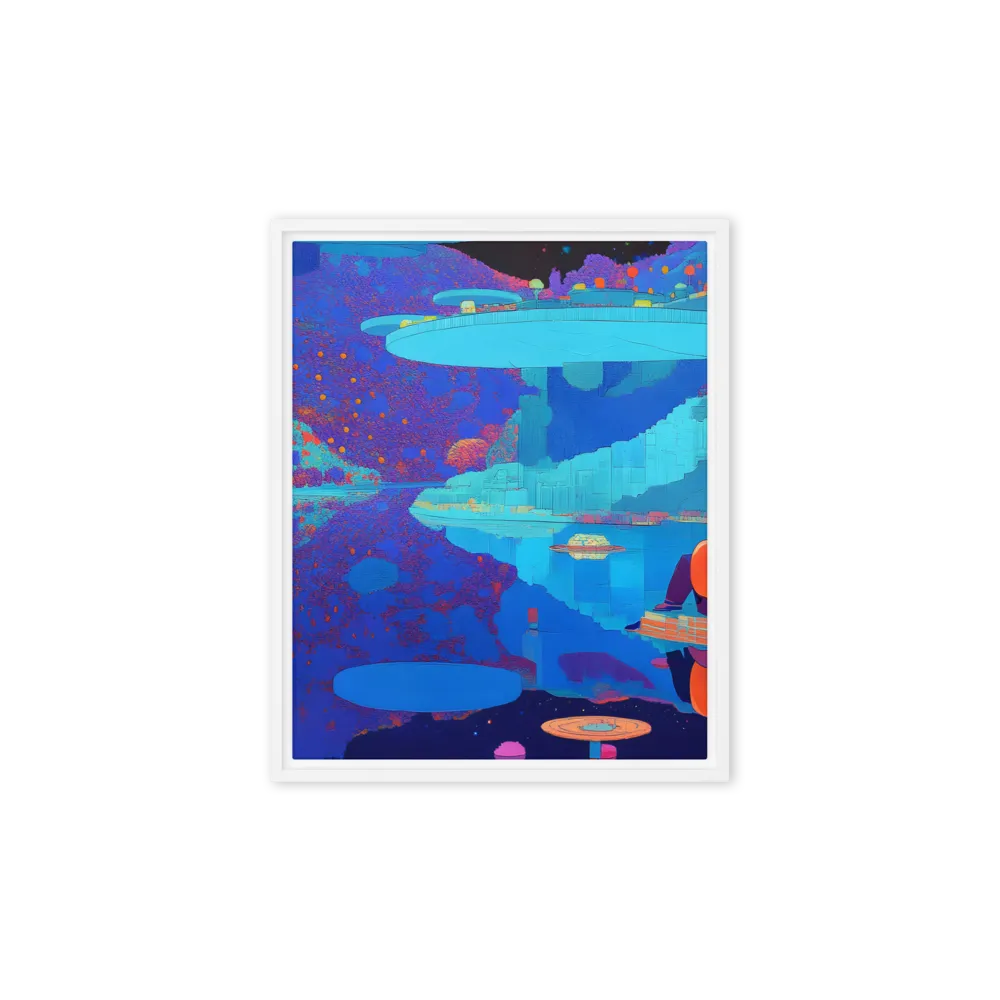 Reflections of Serenity | Canvas with White Frame | 8″×10″
