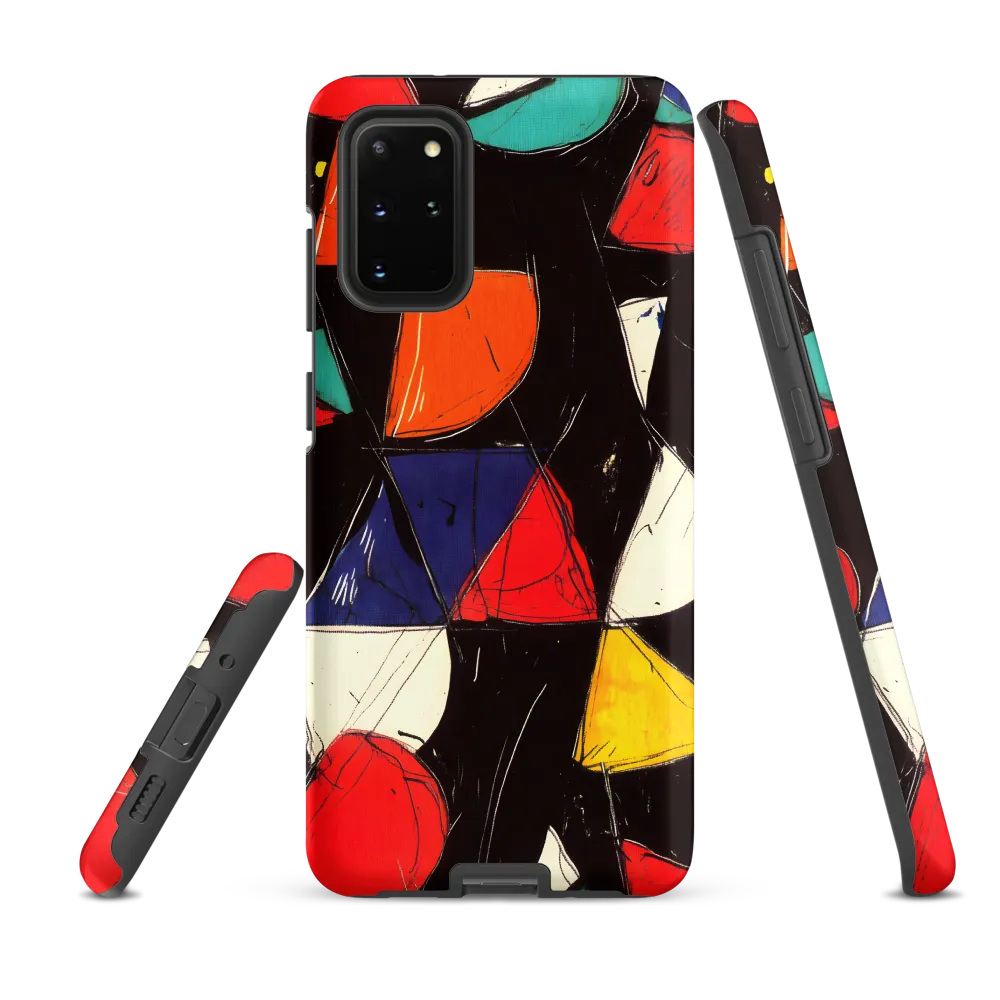 Vibrant Geometric Symphony | Phone Case |  S20 Plus | Tough Case | Matte